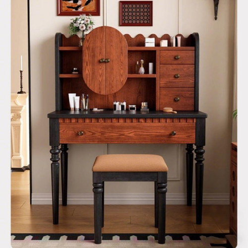 Vintage Makeup Vanity Table - Bedroom furniture - QONKA HOME