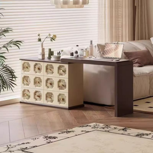 Retro Combined Makeup Vanity Table - Bedroom furniture - QONKA HOME