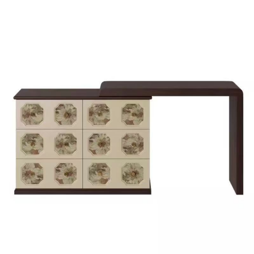 Retro Combined Makeup Vanity Table - Bedroom furniture - QONKA HOME