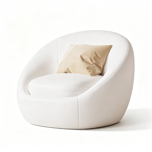 High-Tech Leather Single-Person Lounge Chair - Living room furniture - QONKA HOME