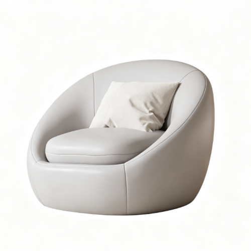 High-Tech Leather Single-Person Lounge Chair - Living room furniture - QONKA HOME