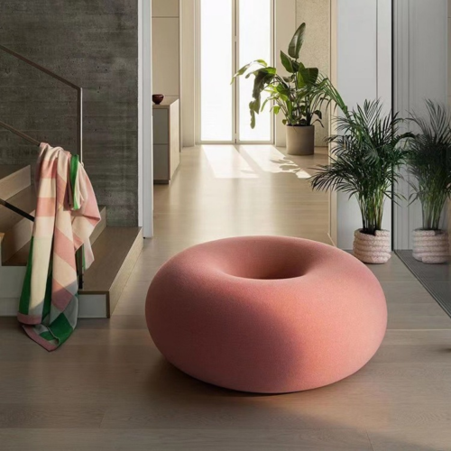 Donut Shape Pouf Ottoman - Living room furniture - QONKA HOME