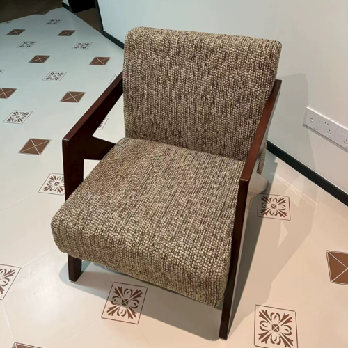Mid Century Wooden Frame Accent Chair - Living room furniture - QONKA HOME