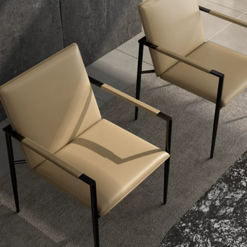 Modern Leather Office Reception and Dining Chairs - Living room furniture - QONKA HOME