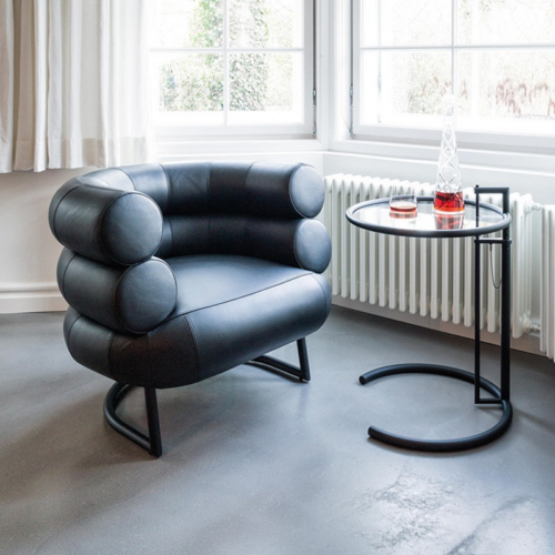 Modern-Style Leather Armchair—Customizable Upholstery - Living room furniture - QONKA HOME