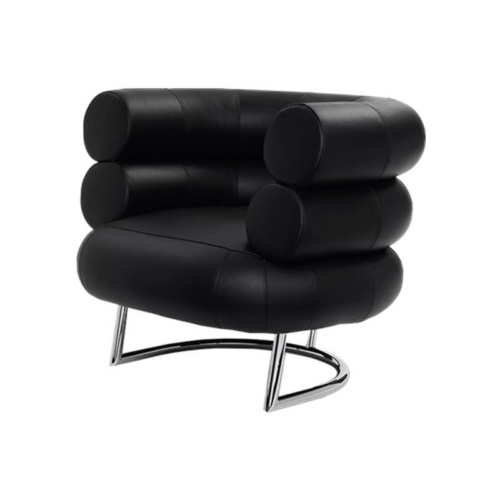 Modern-Style Leather Armchair—Customizable Upholstery - Living room furniture - QONKA HOME