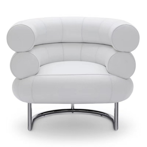 Modern-Style Leather Armchair—Customizable Upholstery - Living room furniture - QONKA HOME