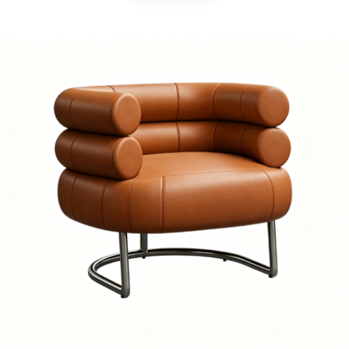 Modern-Style Leather Armchair—Customizable Upholstery - Living room furniture - QONKA HOME