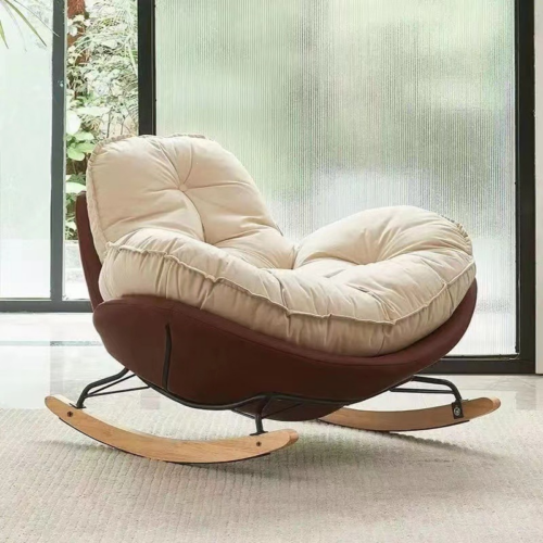 Flower Cushion Rocking Chair - Living room furniture - QONKA HOME