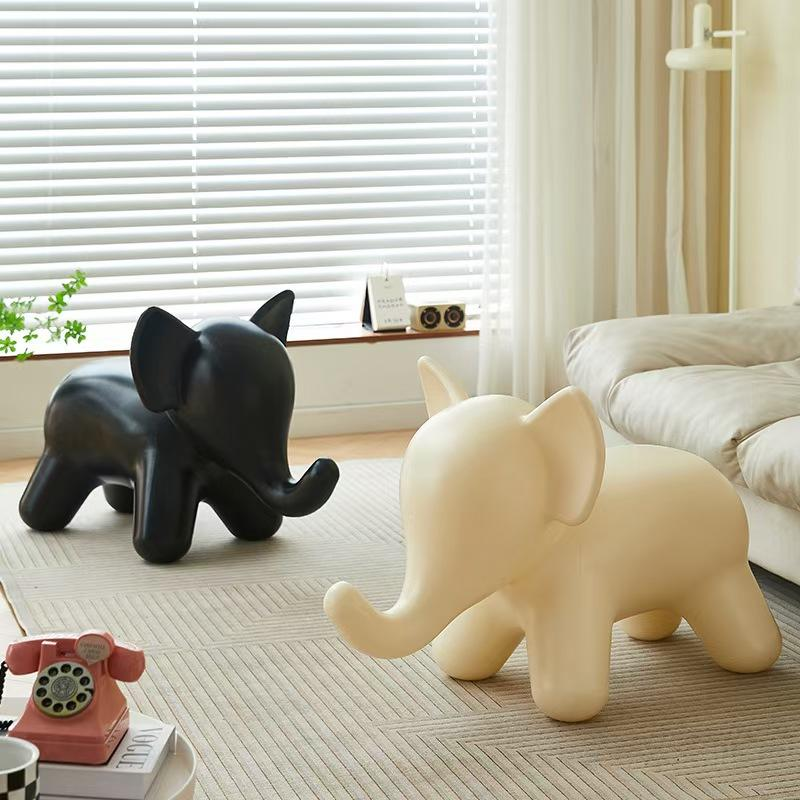 Elephant Shape Kids Plastic Stool - kids furniture - QONKA HOME