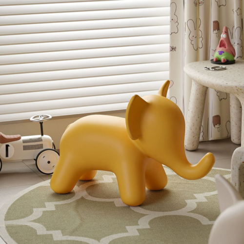 Elephant Shape Kids Plastic Stool - kids furniture - QONKA HOME