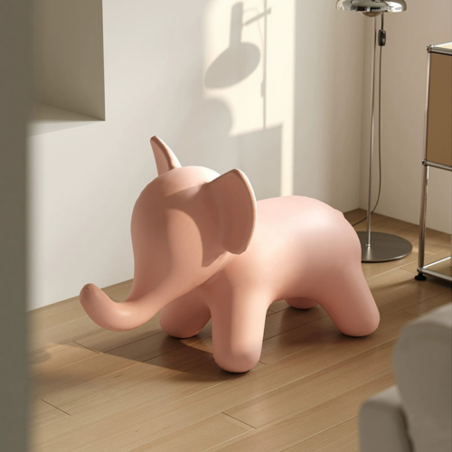 Elephant Shape Kids Plastic Stool - kids furniture - QONKA HOME