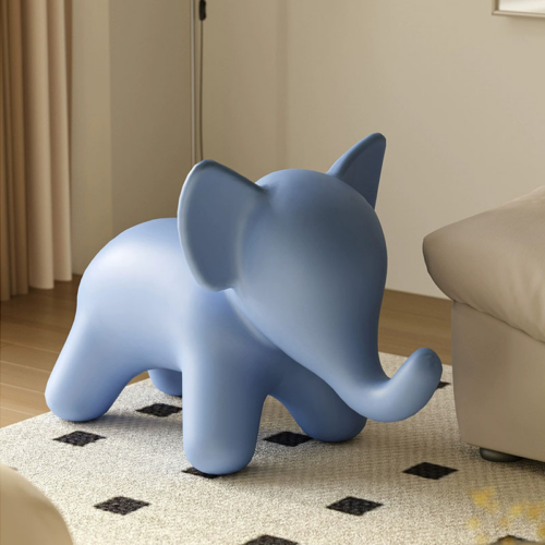 Elephant Shape Kids Plastic Stool - kids furniture - QONKA HOME