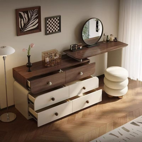 Extendable Combination Makeup Vanity Table - Bedroom furniture - QONKA HOME
