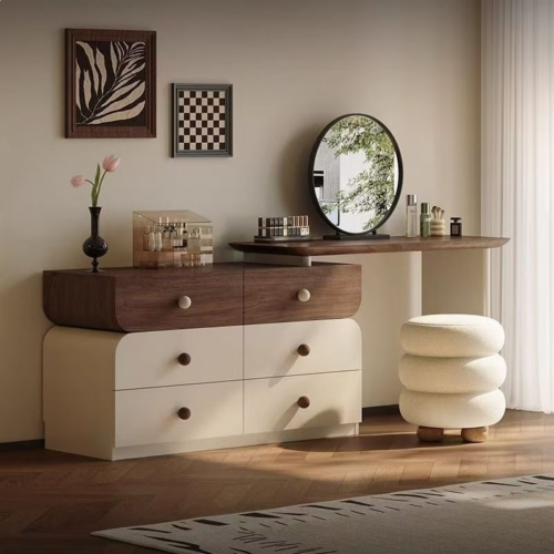 Extendable Combination Makeup Vanity Table - Bedroom furniture - QONKA HOME