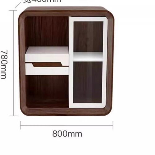 Modern Living Room Furniture Set, Multi‑functional Storage Coffee Table + Retractable TV Stand + Side Cabinet Wood Grain...