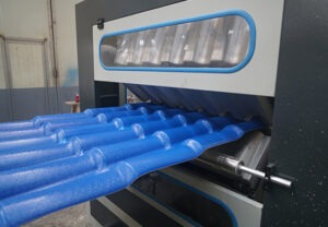 PVC+ASAPMMA corrugatedglazed roof tile production line - Plastic Extrusion Production Line - runleadmachine.com