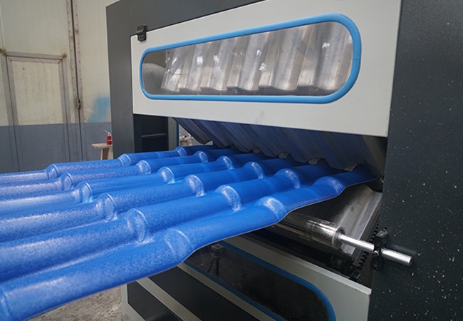 PVC+ASAPMMA corrugatedglazed roof tile production line - ...