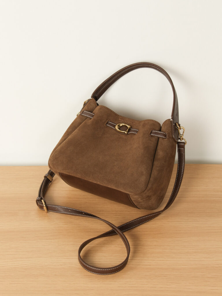 Valerie Suede Bucket Bag - Crossbody Bags - zybags.com