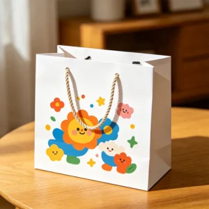 Custom Cartoon Printed Kraft Paper Gift Shopping Bags with Custom Logo Service - BAGS - topcolorprinting.com
