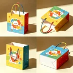 Custom Cartoon Printed Kraft Paper Gift Shopping Bags with Custom Logo Service - BAGS - topcolorprinting.com
