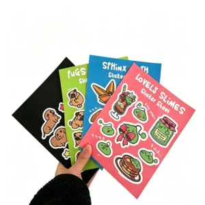 Custom Kiss Cut Vinyl Sticker Sheets | Perforated Sheet Stickers Bulk OEM Printing - Kiss Cut Sheet Stickers - topcolorpri...