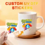 Custom 3D UV Dtf Transfer Stickers Personalized Printing Labels Transparent Wa...