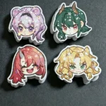 Custom Holographic Reflective Die Cut Sticker Multicolor Glitter Laser Cartoon...