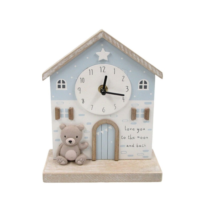 Wooden House Shaped Nursery Clock - Baby & Kids - lif...
