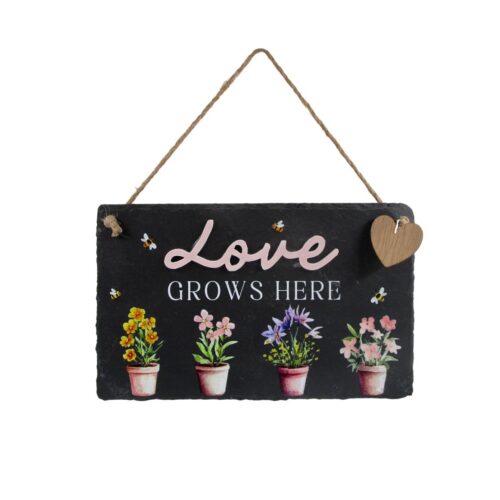 Slate Hanging Wall Plaque - Garden Décor - life-deco.com