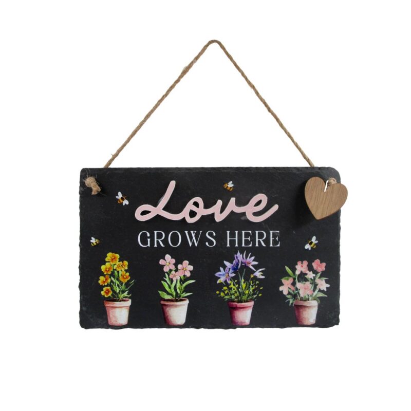 Slate Hanging Wall Plaque - Garden Décor - life-deco.com
