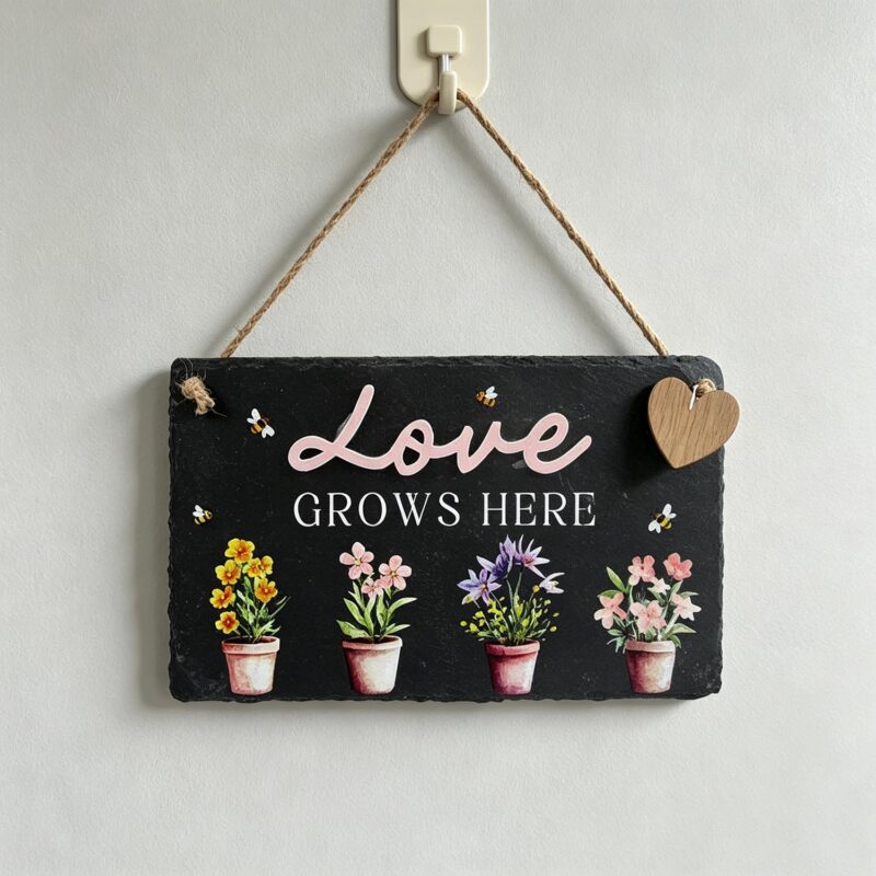 Slate Hanging Wall Plaque - Garden Décor - life-deco.com