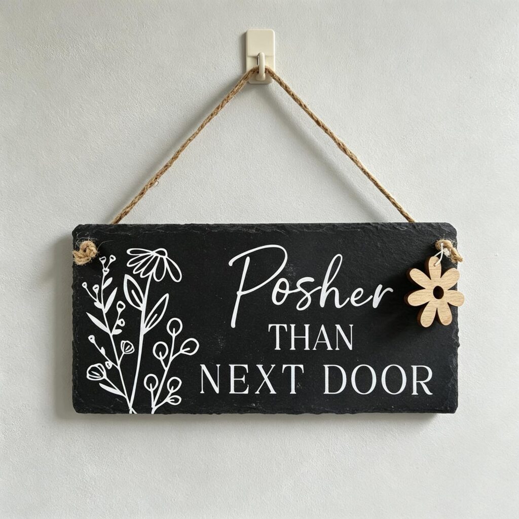 Placa colgante «Slate Garden» - Decoración de jardín - life-deco.com