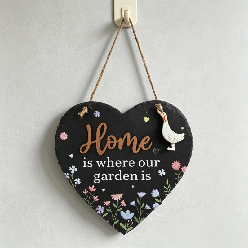 Slate Garden Hanging Plaque - Garden Décor - life-deco.com