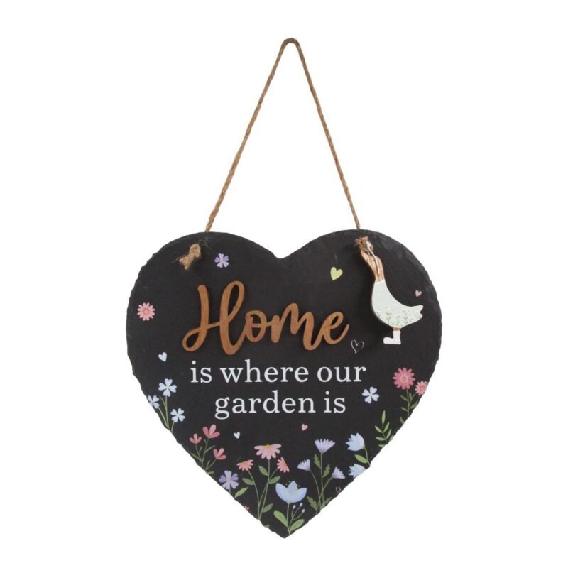 Slate Garden Hanging Plaque - Garden Décor - life-deco.com