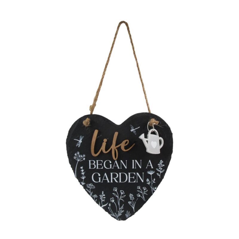 Slate Hanging Wall Plaque - Garden Décor - life-deco.com