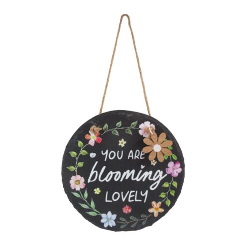 Placa de pared colgante de pizarra - Decoración de jardín - life-deco.com
