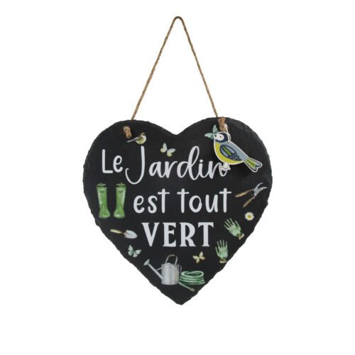 Wandplakette aus Schiefer – Gartendekoration – life-deco.com