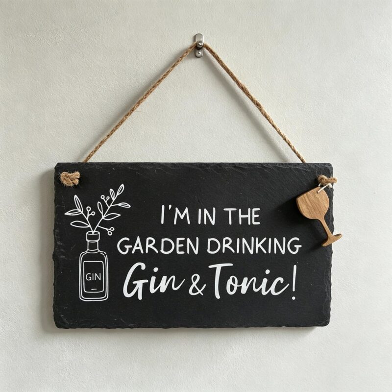 Rectangular Slate Hanging Plaque - Kitchen & Dining -...