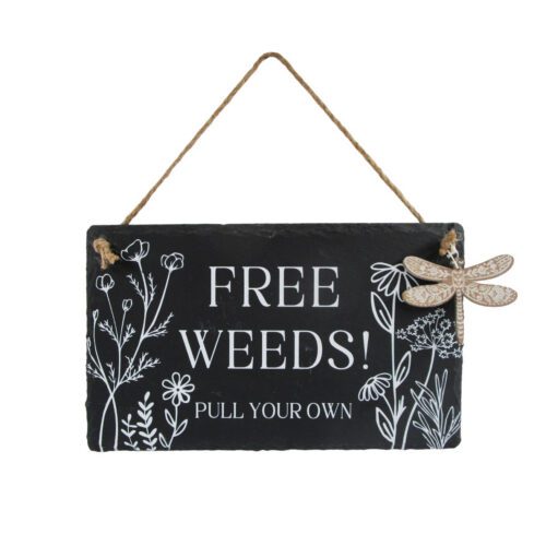 Placa decorativa de pizarra para colgar en la pared - Decoración de jardín - life-deco.com