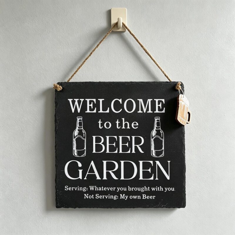 Slate Hanging Wall Plaque - Garden Décor - life-deco.com