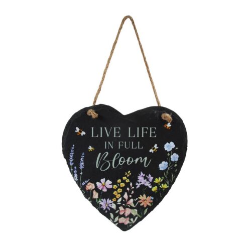Placa decorativa de pizarra para colgar en la pared - Decoración de jardín - life-deco.com