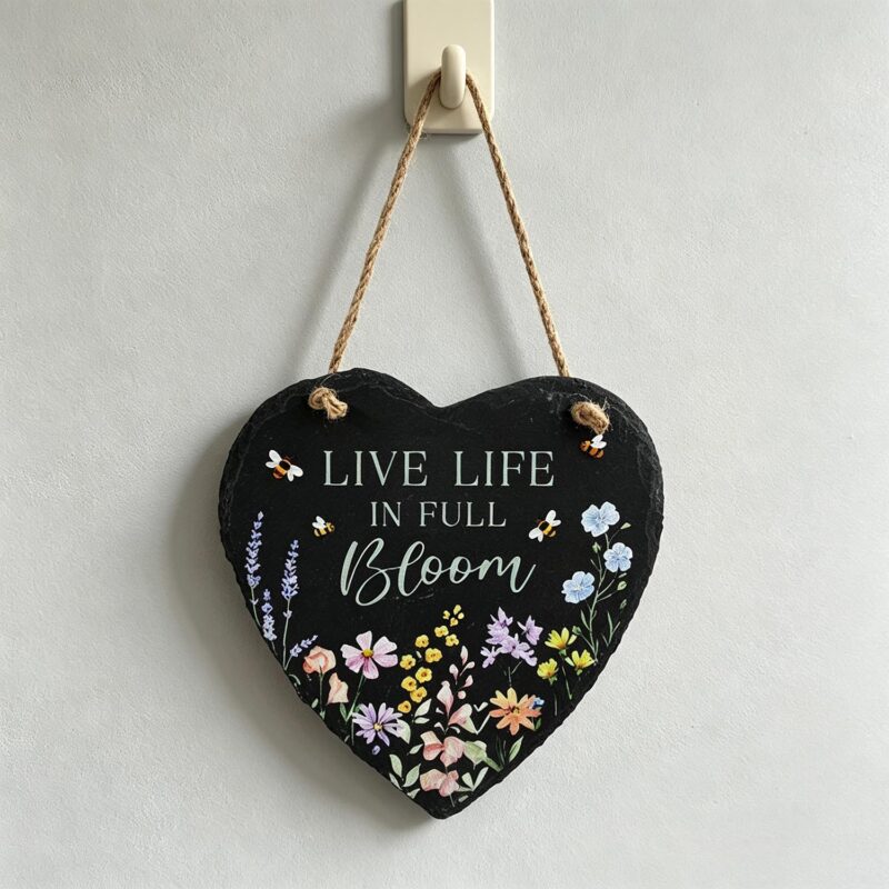 Slate Hanging Wall Plaque - Garden Décor - life-deco.com