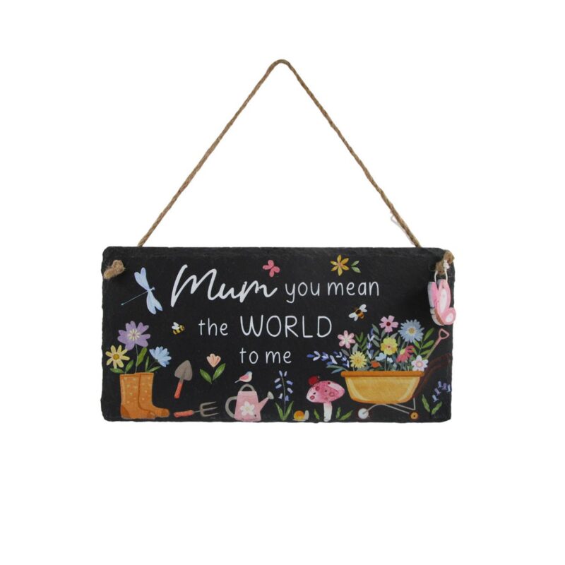 Slate Hanging Wall Plaque - Garden Décor - life-deco.com