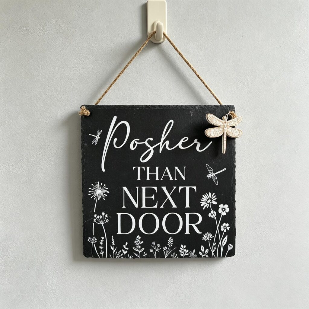 Slate Hanging Wall Plaque - Garden Décor - life-deco.com