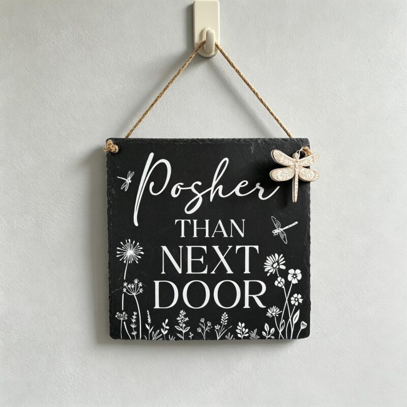 Slate Hanging Wall Plaque - Garden Décor - life-deco.com