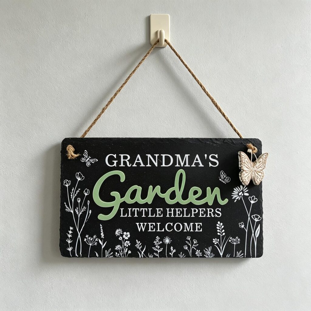 Slate Hanging Wall Plaque - Garden Décor - life-deco.com