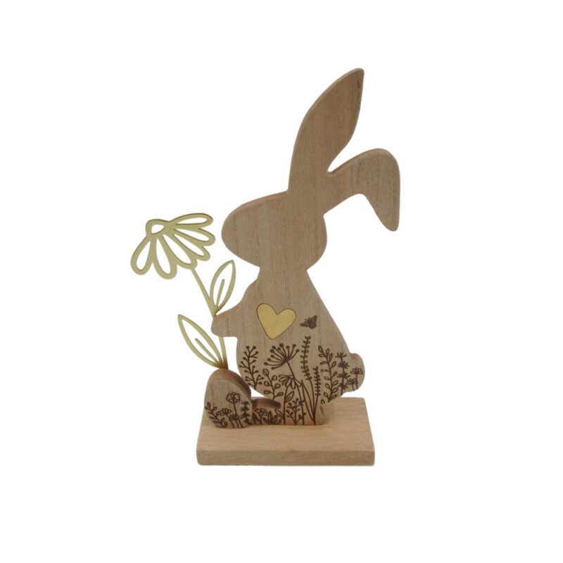 Wooden Rabbit Table‑top Ornament - Easter - life-deco.com