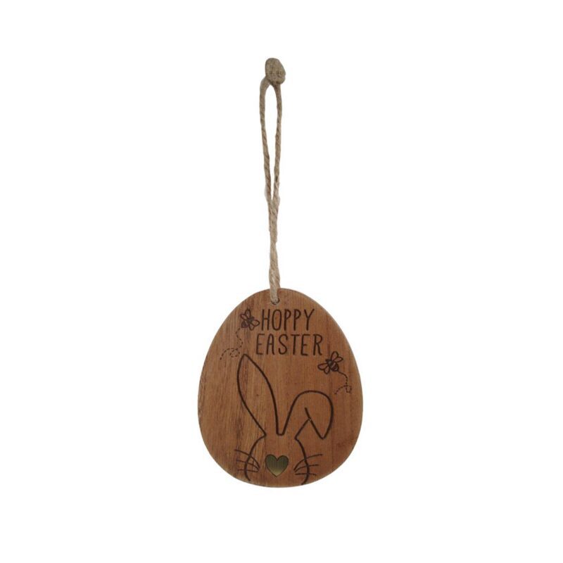 Wooden Easter Egg Hanging Ornament - Easter - life-deco.com