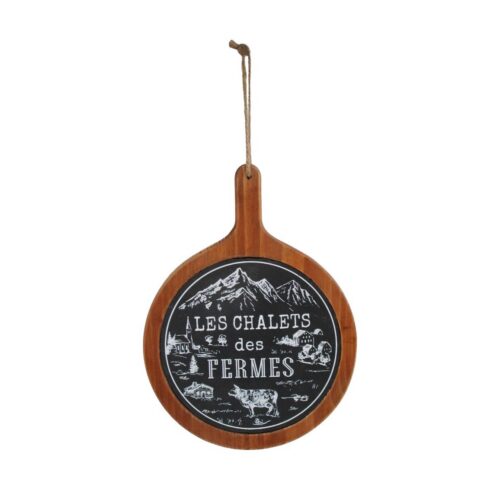 Wooden Round Hanging Plaque - Farmhouse & Country - l...